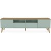 Dřevěný TV stolek DOT 192x43cm světle zelený