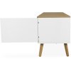 Dřevěný TV stolek DOT 192x43cm bílý