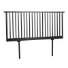 Dřevěné postelové čelo RIGGINS černé