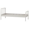 Kovová postel MEES bílá 90x200 cm