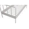 Kovová postel MEES bílá 90x200 cm