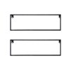 Set 2 kovových polic MEERT 50cm