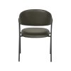 Jídelní židle LOWEN zelené mikrovlákno