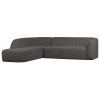 Rohová pohovka SLOPING levá černá
