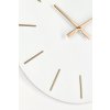 Nástěnné hodiny TIMELINE bílé 60cm