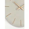 Nástěnné hodiny TIMELINE šedé 60cm