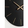 Nástěnné hodiny TIMELINE černé 60cm