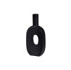 Kovová váza ALVIN černá 31cm
