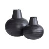 Kovová váza YURI černá 32cm