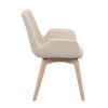 Béžová jídelní židle DRIMSDALE se světlými nohami