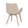 Béžová jídelní židle DRIMSDALE se světlými nohami