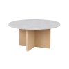 Kulatý konferenční stolek BROOKSVILLE světlý