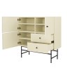 Dřevěný kabinet COCKTAIL krémový