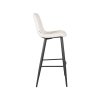 Barová židle JELT bílé bouclé