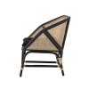 Ratanové křeslo LOUE černé
