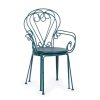 Zahradní kovová židle ETIENNE oceán