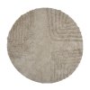 Kulatý koberec CLARIE 180cm hnědý