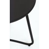 Konferenční černý zahradní stolek WISSANT o40 cm