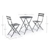 Bistro set WISSANT antracit