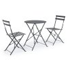 Bistro set WISSANT antracit