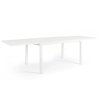 Rozkládací zahradní stůl PELAGIUS 135x90 cm bílý