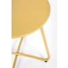 Konferenční žlutý zahradní stolek WISSANT o40 cm