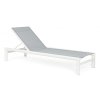 Hliníkové zahradní lehátko SKIPPER bílé