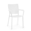 Zahradní kovová jídelní židle LIZETTE bílá