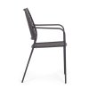 Zahradní kovová jídelní židle LIZETTE antracit