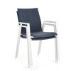 Zahradní jídelní židle ODEON bílo-modrá
