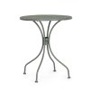 Kulatý zahradní kovový stůl LIZETTE zelený o60 cm
