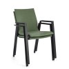 Zahradní jídelní židle ODEON šedo-zelená