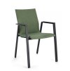 Zahradní jídelní židle ODEON šedo-zelená