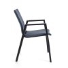 Zahradní jídelní židle ODEON šedo-modrá