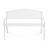 Kovová venkovní lavice LIZETTE bílá