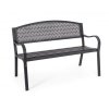 Kovová venkovní lavice LIZETTE antracit