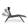 Hliníkové zahradní lehátko KRION antracit
