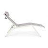 BIZZOTTO hliníkové zahradní lehátko KRION světle šedá