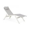 BIZZOTTO hliníkové zahradní lehátko KRION světle šedá