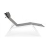 BIZZOTTO hliníkové zahradní lehátko KRION bílo-šedá