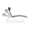 BIZZOTTO hliníkové zahradní lehátko KRION bílo-šedá