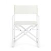 Zahradní skládací židle KONNOR bílá