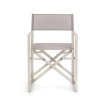 Zahradní skládací židle KONNOR světle šedá