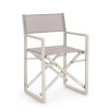 Zahradní skládací židle KONNOR světle šedá