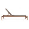 Hliníkové zahradní lehátko KONNOR terakotové