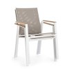 Zahradní jídelní židle CAMERON bílá