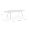 Konferenční stolek SPACE 119x58cm bílý
