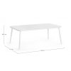 Konferenční stolek SPIKE bílý 104x61 cm