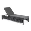 Zahradní lehátko OTAVIO černé