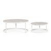 Set 2 konferenčních stolků TALUNAS bílé
